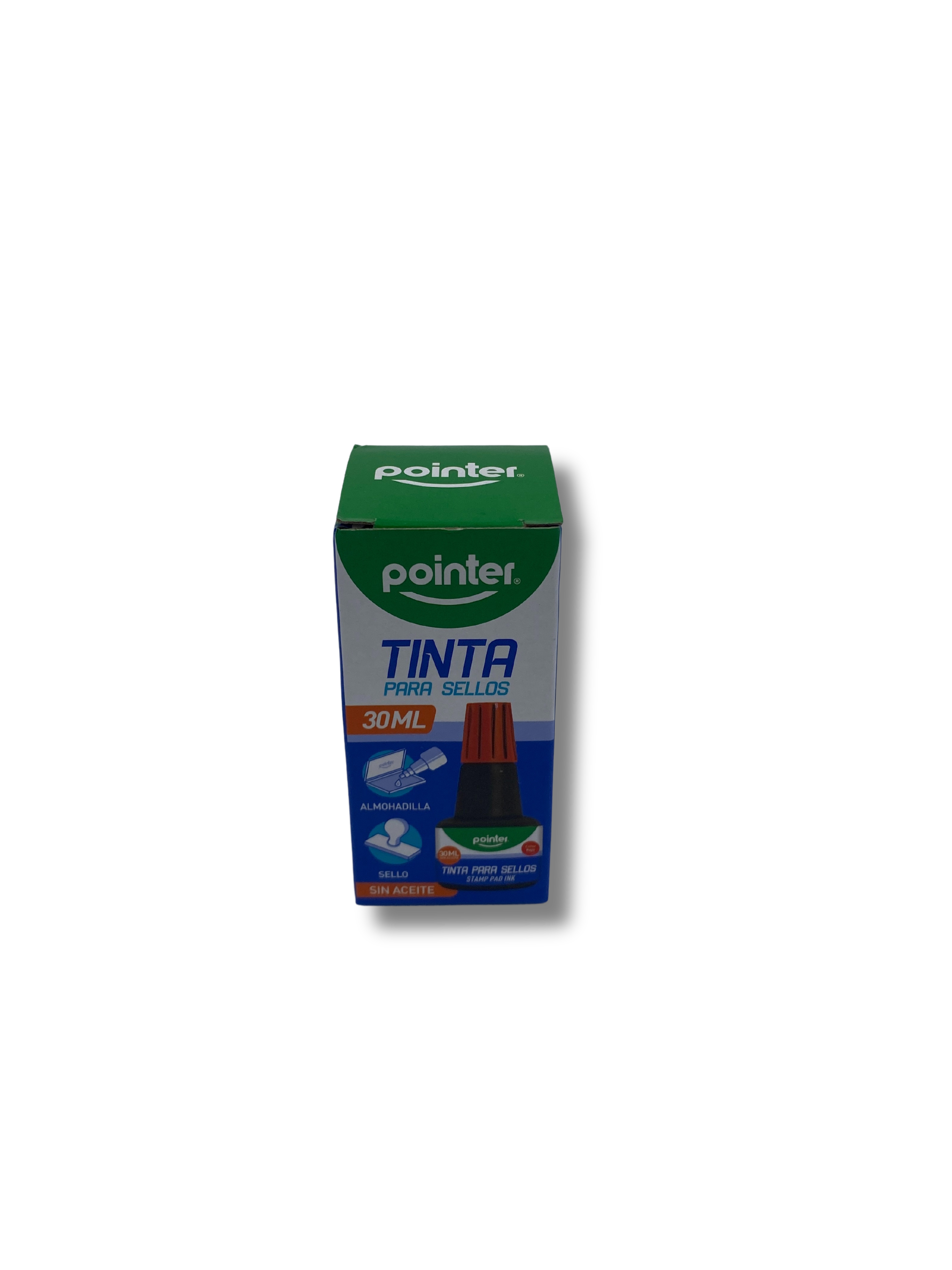 Tinta Para Sellos Color Rojo 30ml Pointer Ofismartcr